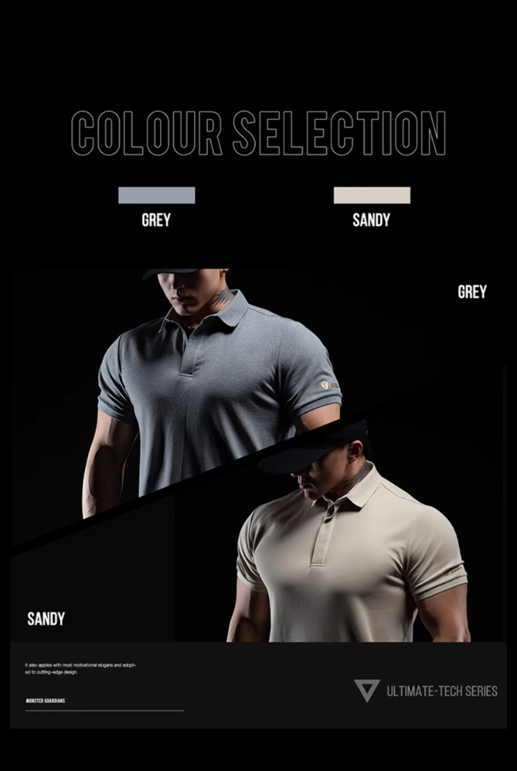 Air dry antibacterial polo shirt