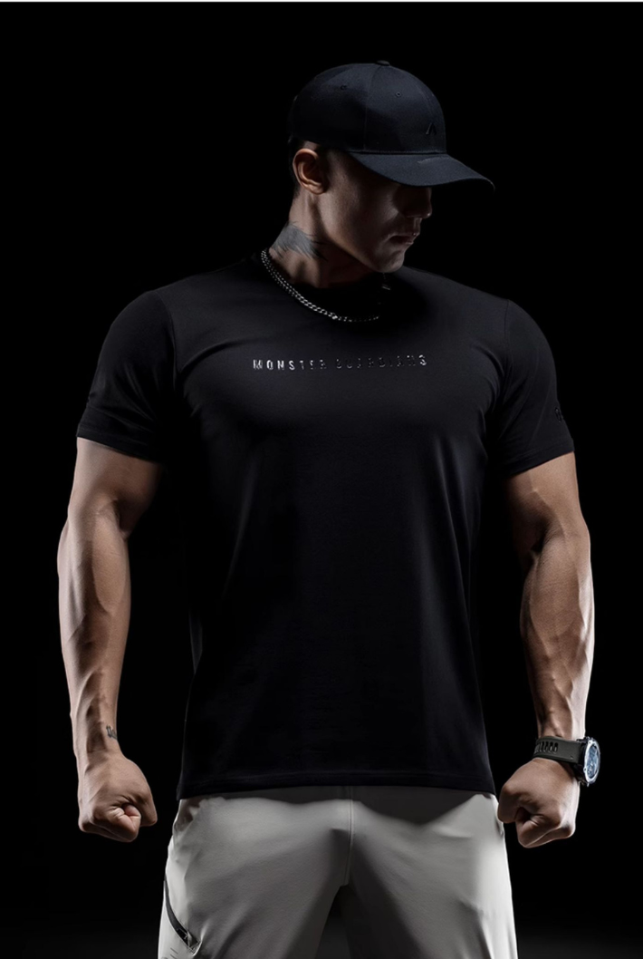 Round Neck Slim Running Training T-Shirt