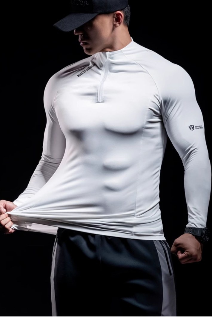 Slim Fitness Sports Long Training T-shirt