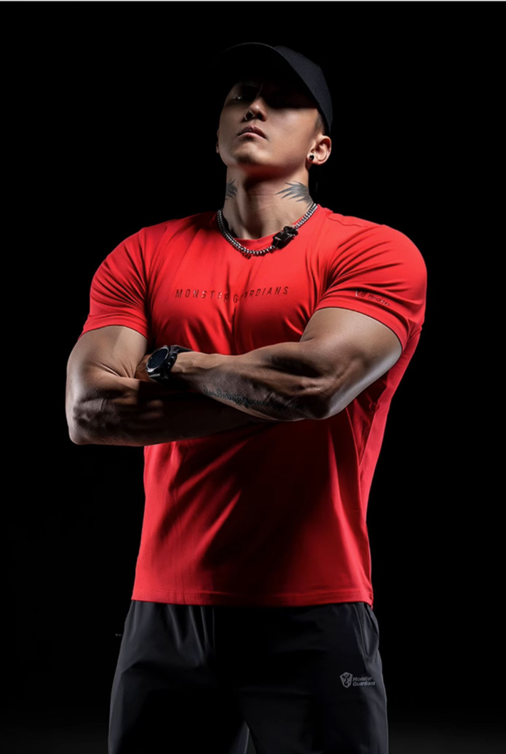 Round Neck Slim Running Training T-Shirt