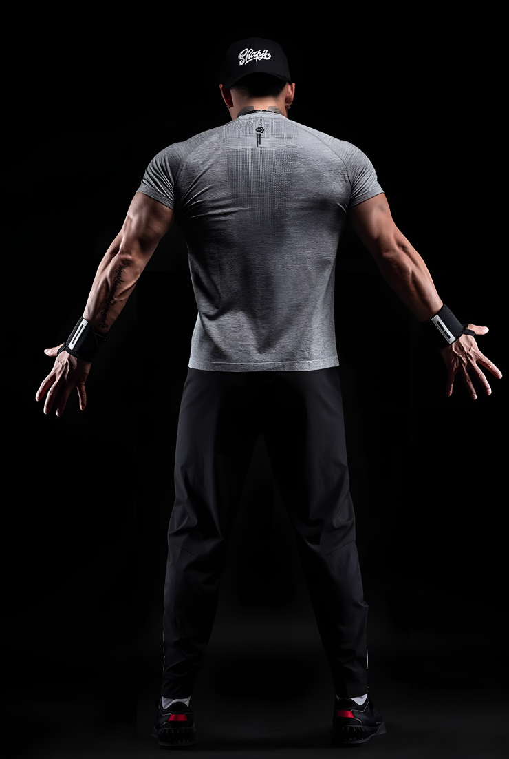 Air mesh slim fit T-shirt