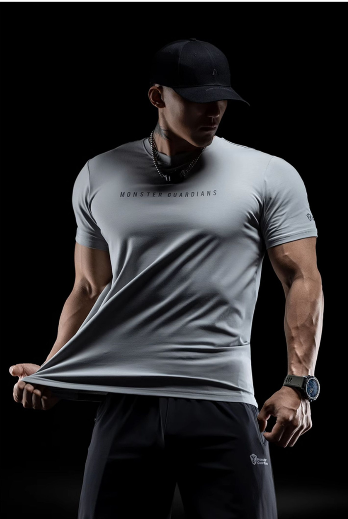 Round Neck Slim Running Training T-Shirt