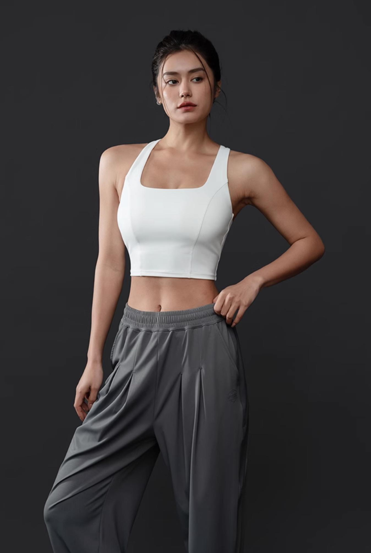 Moisture-wicking sports bra