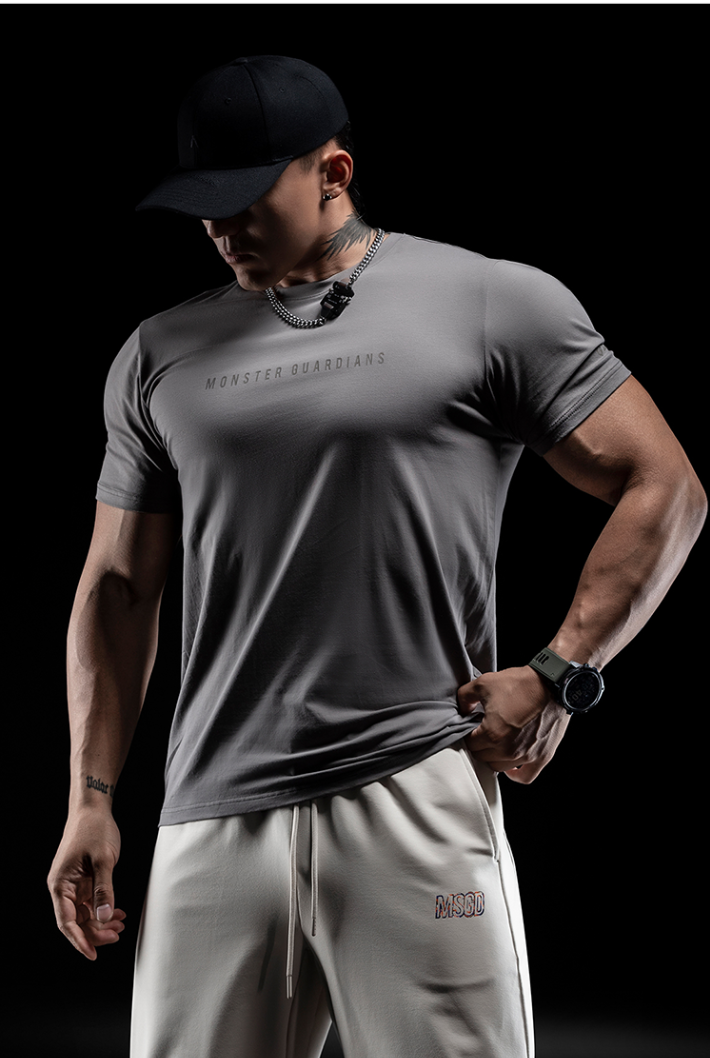 Round Neck Slim Running Training T-Shirt