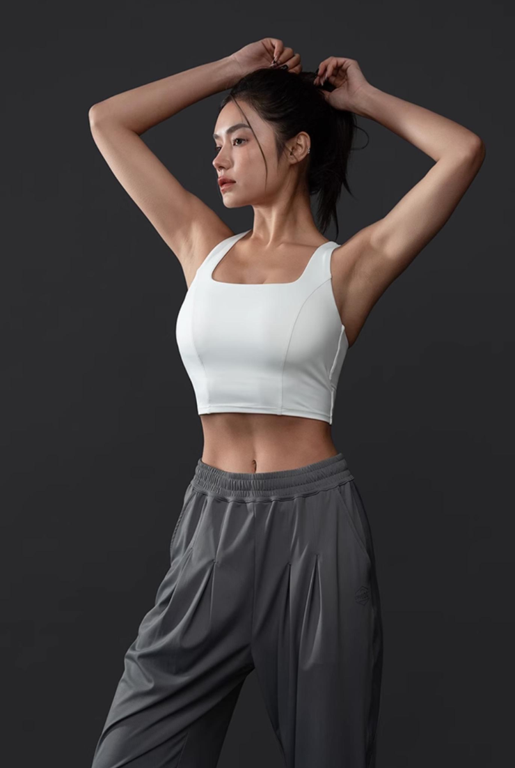 Moisture-wicking sports bra