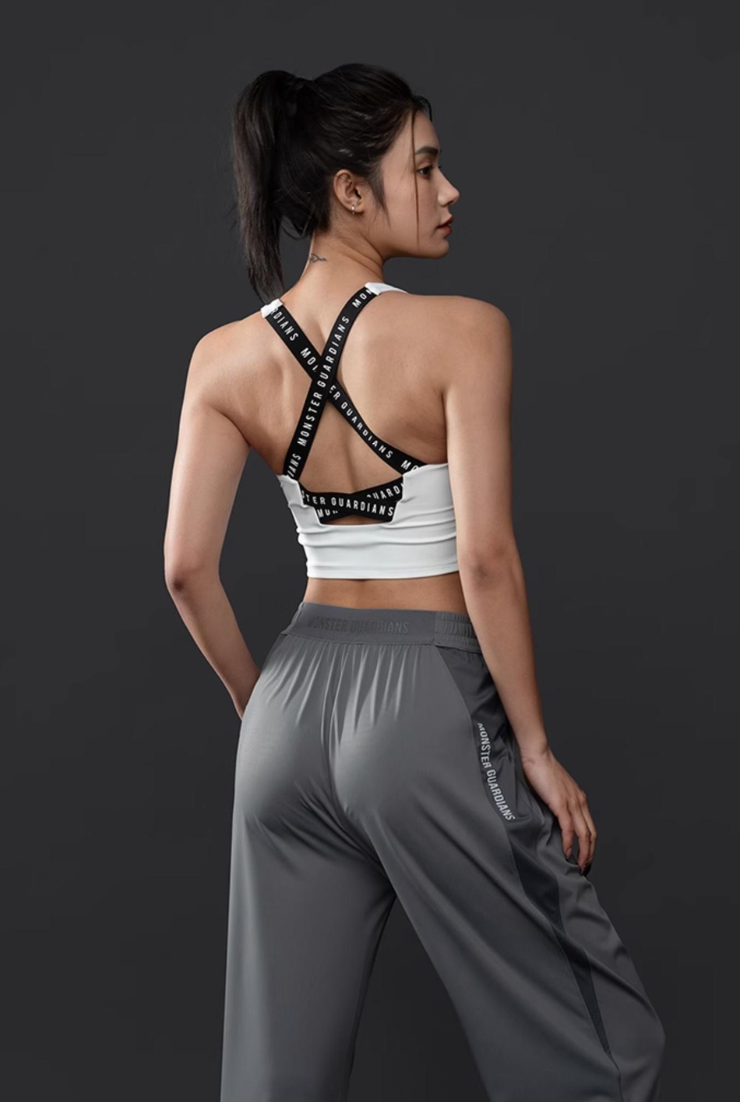 Moisture-wicking sports bra