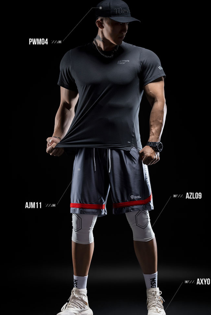 fitness quick dry short sleeve shirt