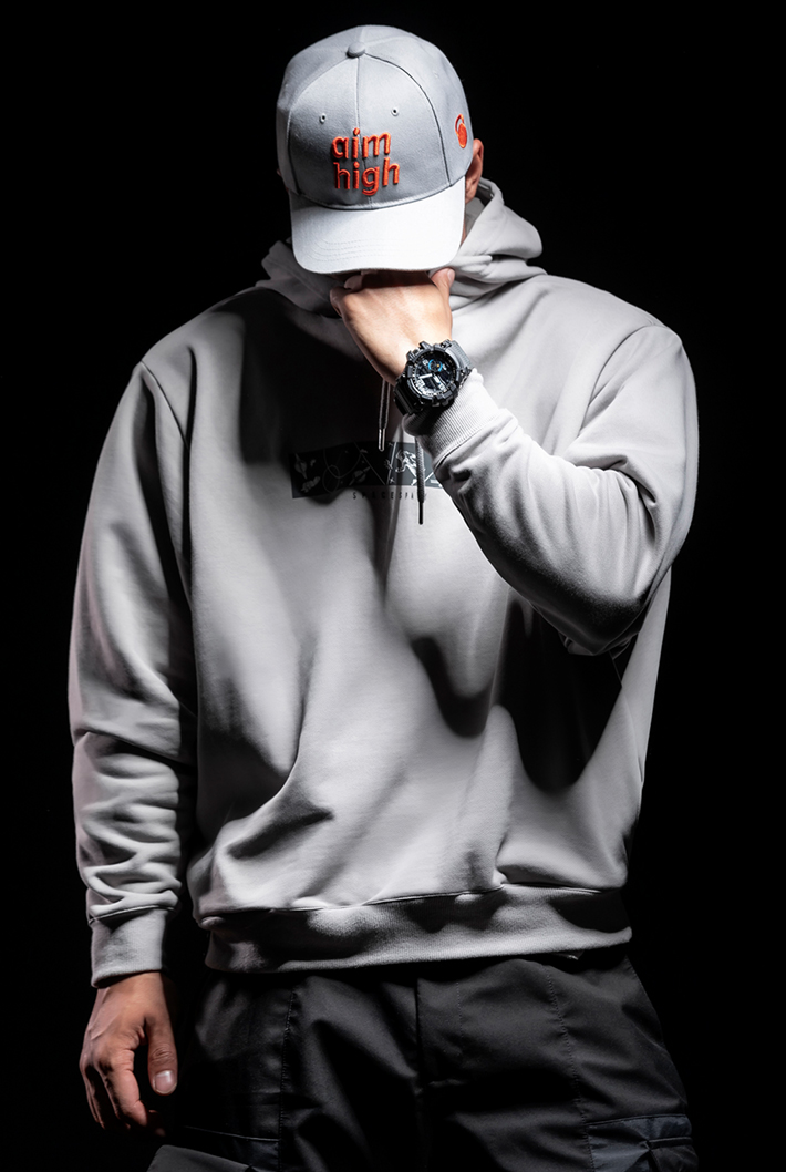 double hood hoodie